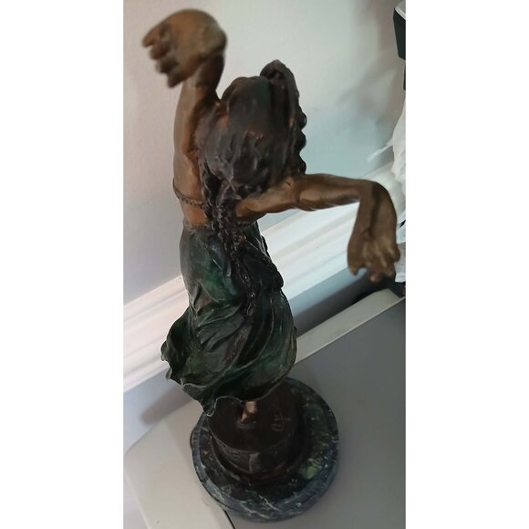 Vintage Claire Jeanne Robertine Colinet Bronze Sculpture "Swaying Dancer" - Picture 13 of 13